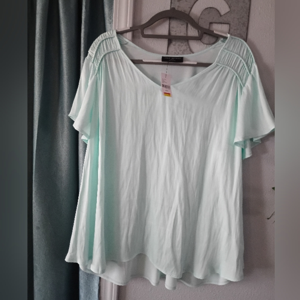 Lane Bryant Mint Green Blouse